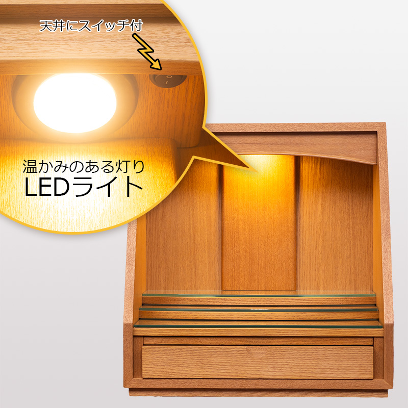 LEDライト付