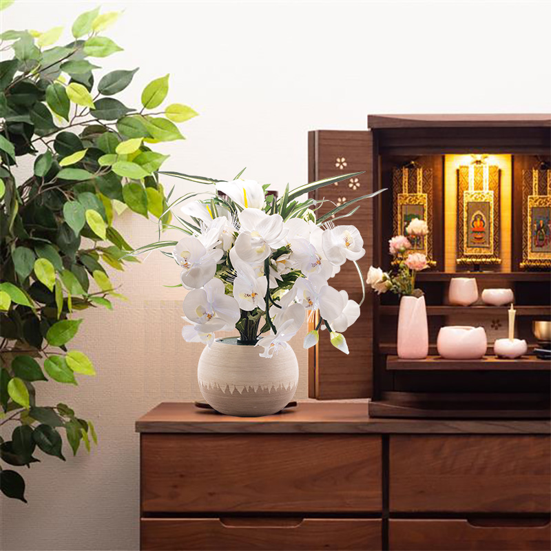 ルミナスアレンジ胡蝶蘭　陶器製