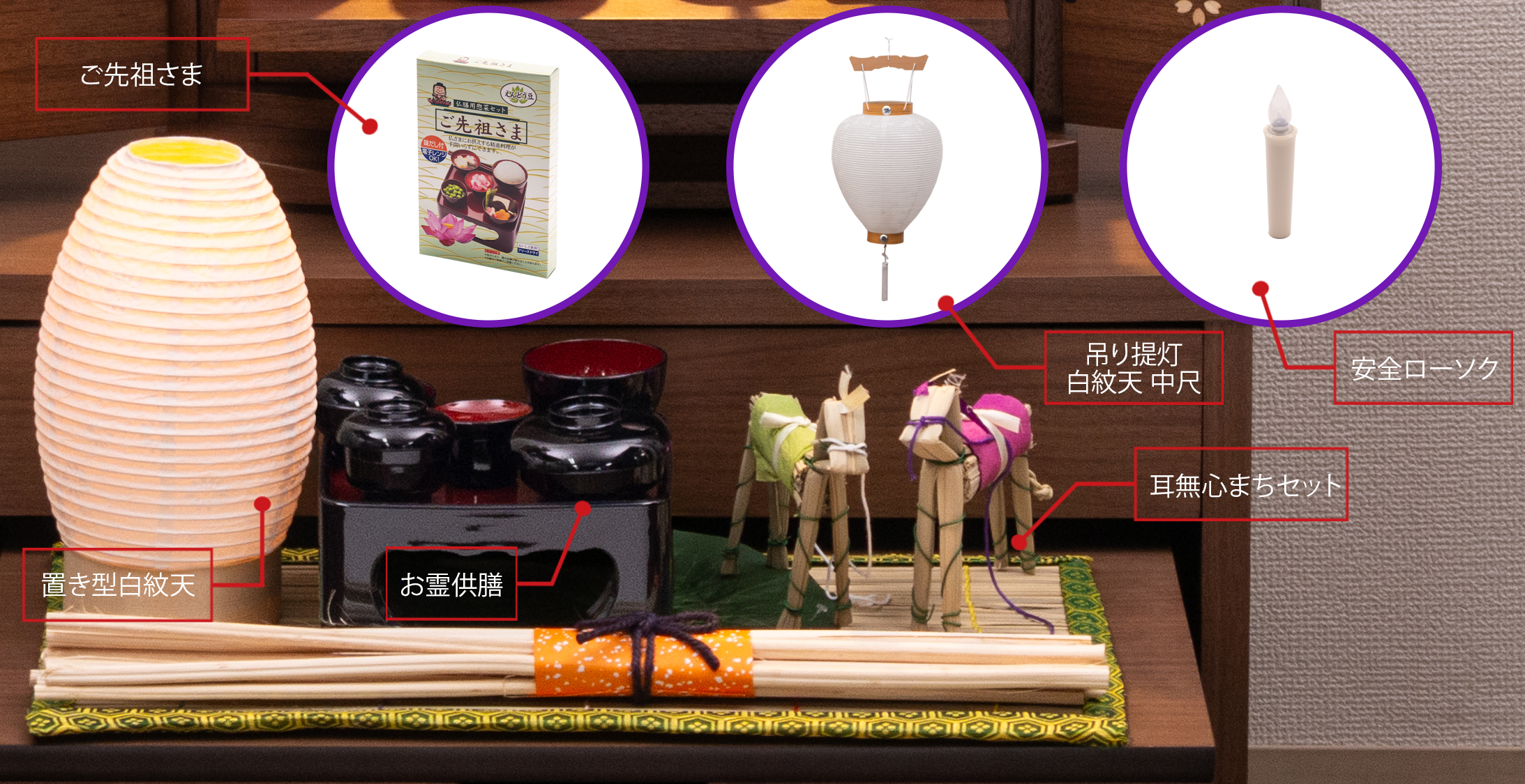 お盆飾り全体