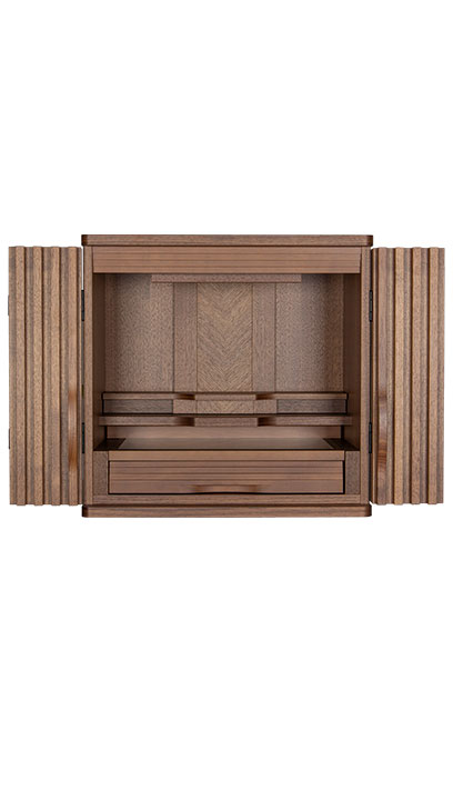 モダン調　上置　クロスワイド　18　ウォールナット　【国産】