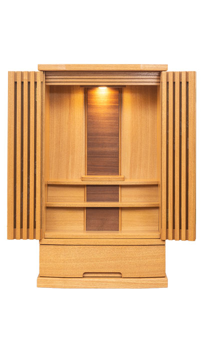 モダン調　上置　スノーベル28号　タモ製